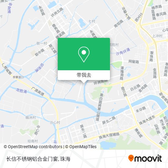 长信不锈钢铝合金门窗地图
