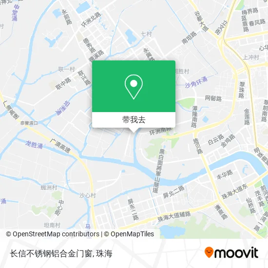 长信不锈钢铝合金门窗地图
