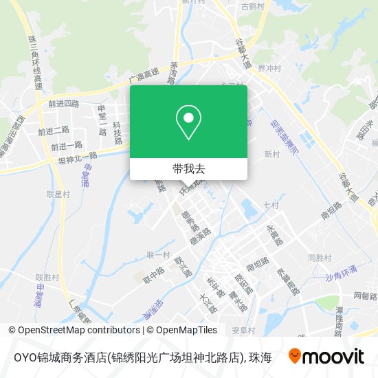 OYO锦城商务酒店(锦绣阳光广场坦神北路店)地图