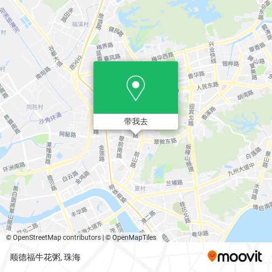 顺德福牛花粥地图