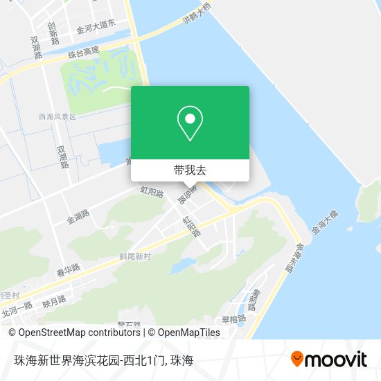 珠海新世界海滨花园-西北1门地图
