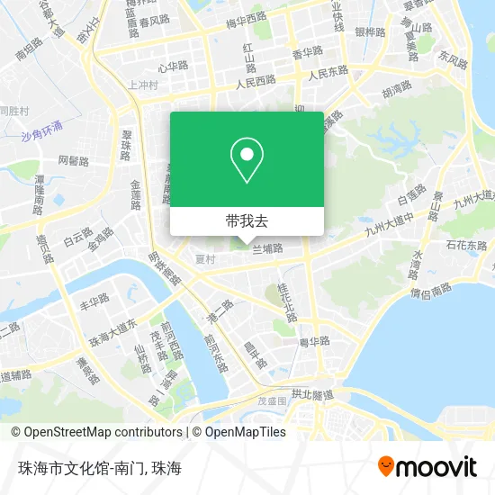 珠海市文化馆-南门地图