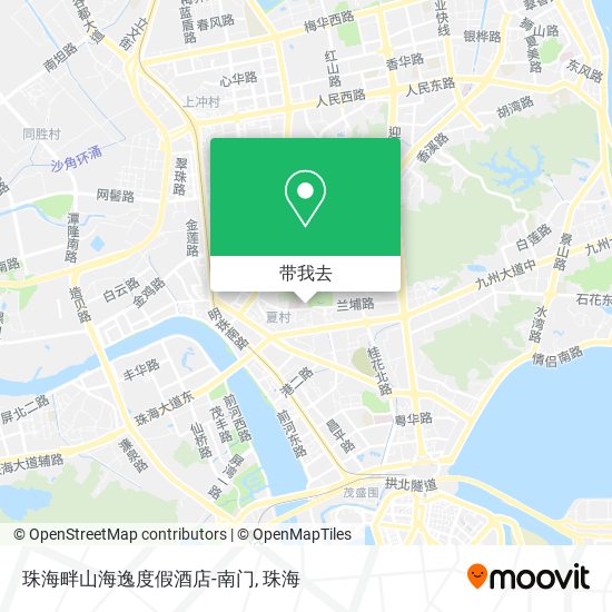 珠海畔山海逸度假酒店-南门地图