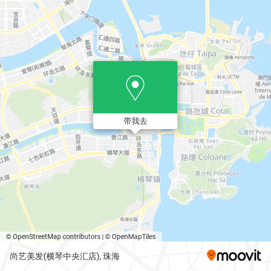 尚艺美发(横琴中央汇店)地图