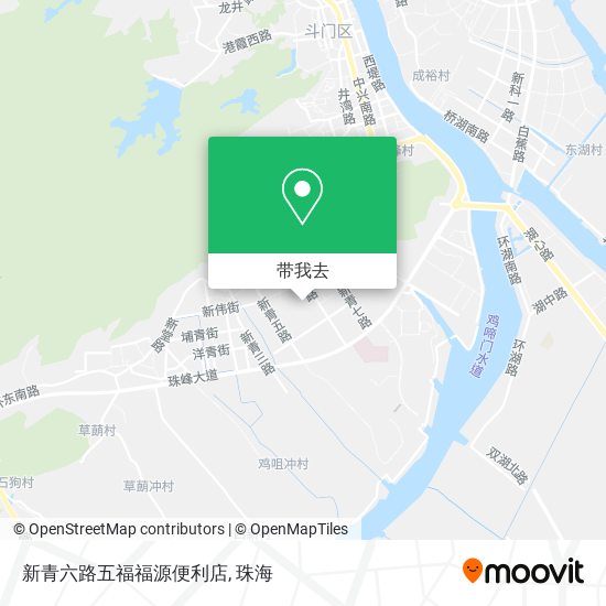 新青六路五福福源便利店地图