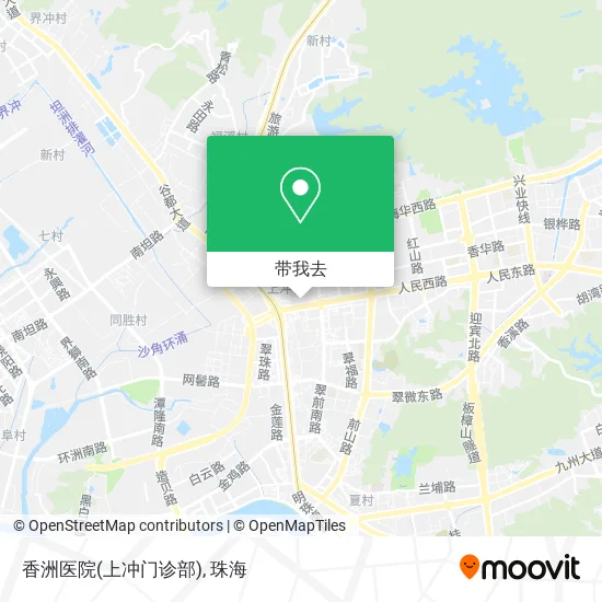 香洲医院(上冲门诊部)地图