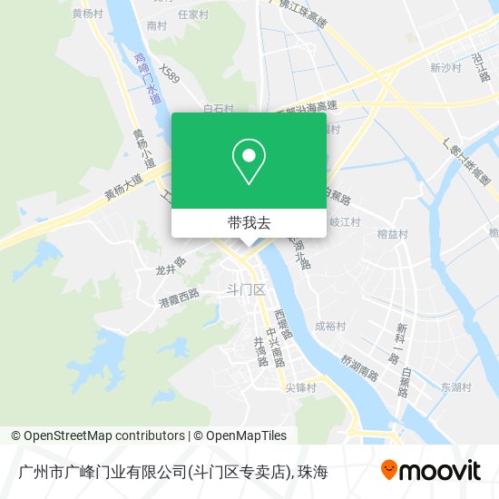 广州市广峰门业有限公司(斗门区专卖店)地图