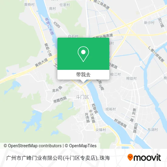广州市广峰门业有限公司(斗门区专卖店)地图