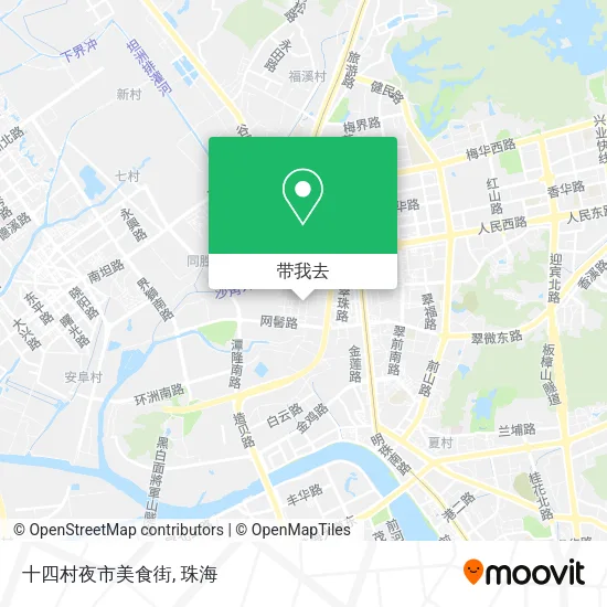 十四村夜市美食街地图