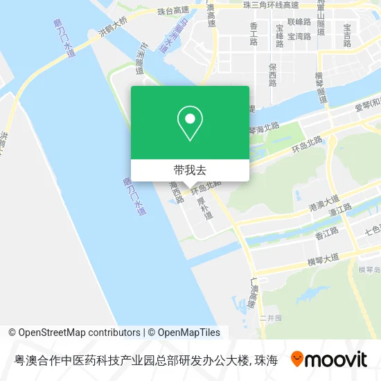 粤澳合作中医药科技产业园总部研发办公大楼地图