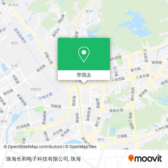 珠海长和电子科技有限公司地图