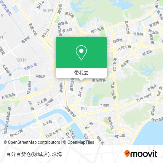 百分百货仓(绿城店)地图