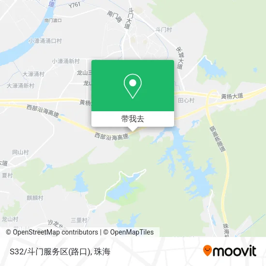 S32/斗门服务区(路口)地图