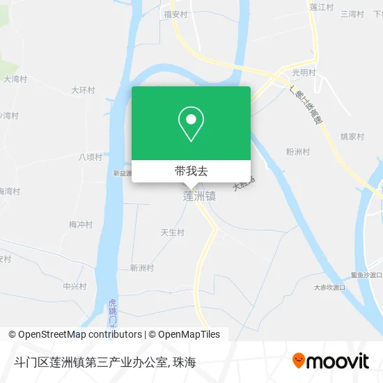 斗门区莲洲镇第三产业办公室地图