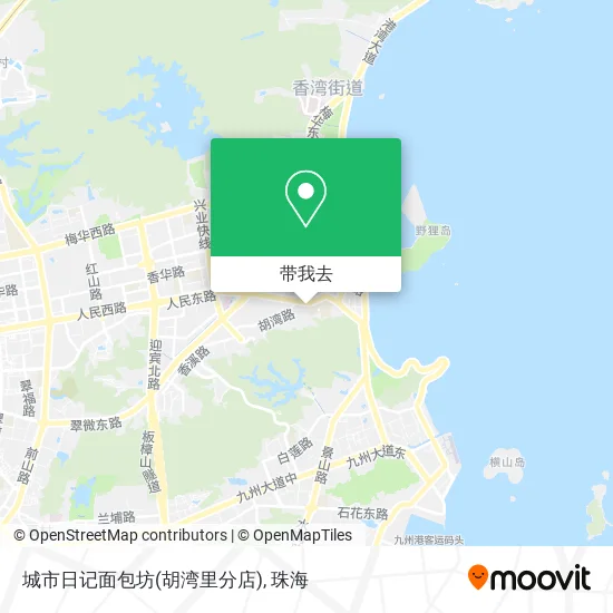 城市日记面包坊(胡湾里分店)地图