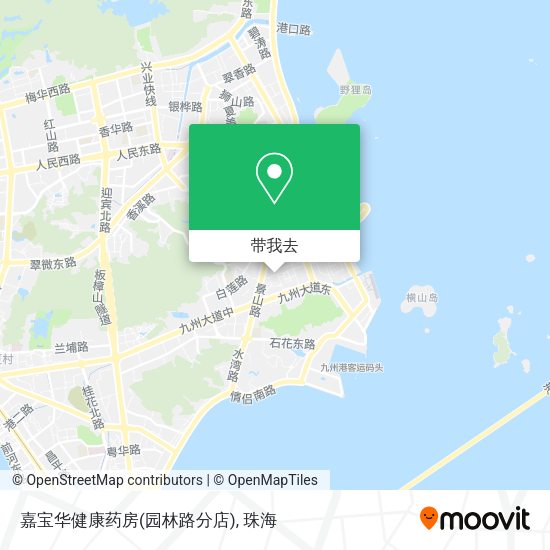 嘉宝华健康药房(园林路分店)地图