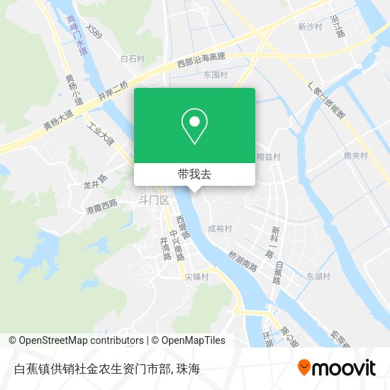 白蕉镇供销社金农生资门市部地图