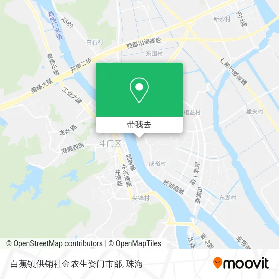白蕉镇供销社金农生资门市部地图