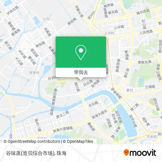 谷味蒸(造贝综合市场)地图