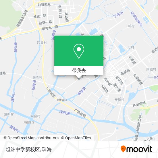 坦洲中学新校区地图