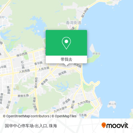 国华中心停车场-出入口地图