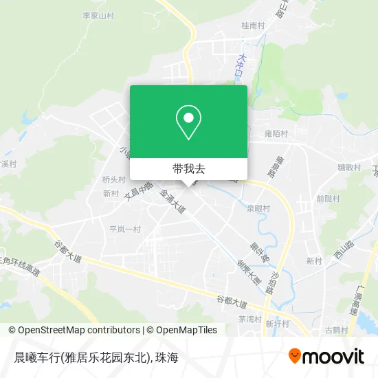 晨曦车行(雅居乐花园东北)地图