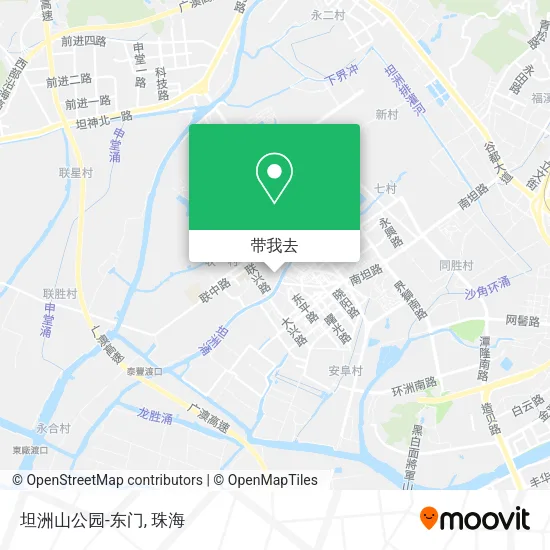 坦洲山公园-东门地图