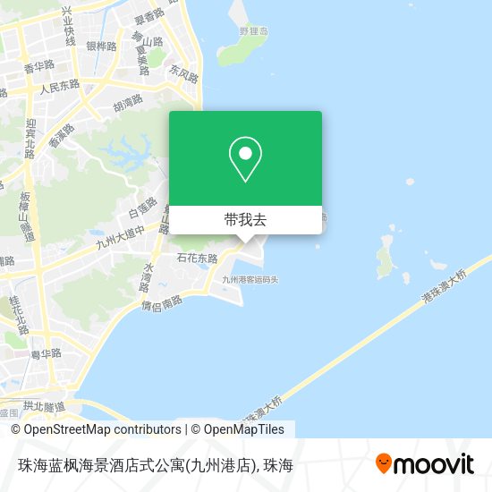珠海蓝枫海景酒店式公寓(九州港店)地图