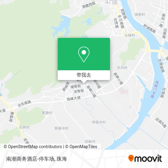 南潮商务酒店-停车场地图