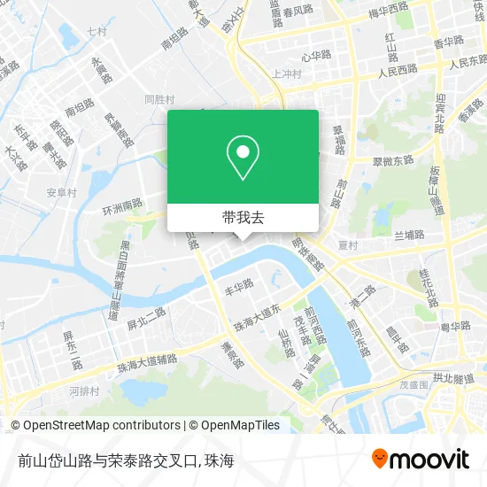 前山岱山路与荣泰路交叉口地图