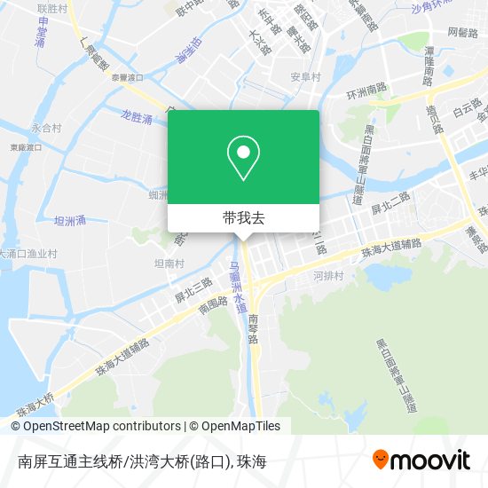 南屏互通主线桥/洪湾大桥(路口)地图