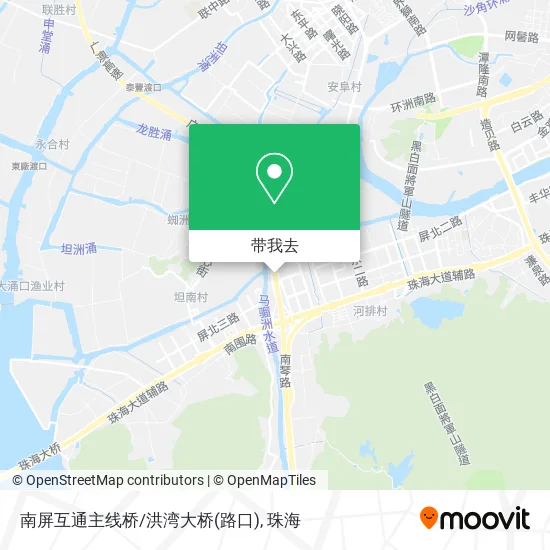 南屏互通主线桥/洪湾大桥(路口)地图