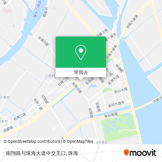 南翔路与珠海大道中交叉口地图