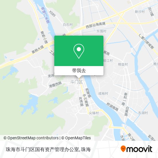 珠海市斗门区国有资产管理办公室地图