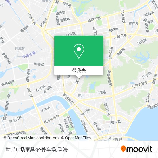 世邦广场家具馆-停车场地图