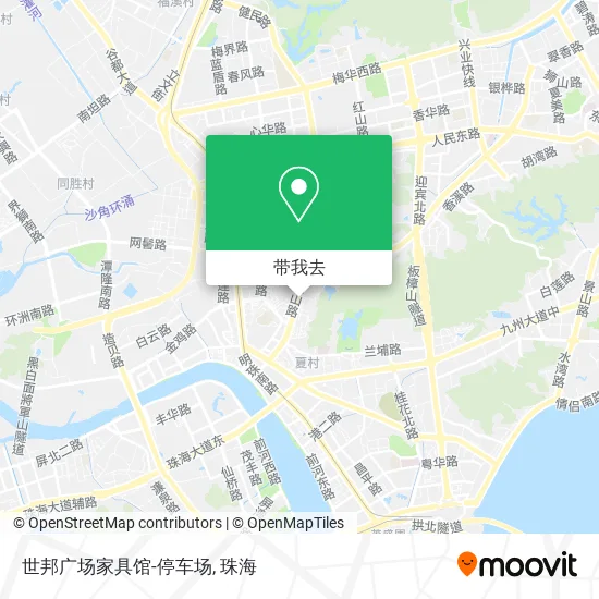 世邦广场家具馆-停车场地图