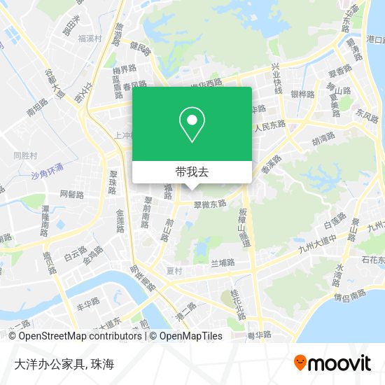 大洋办公家具地图