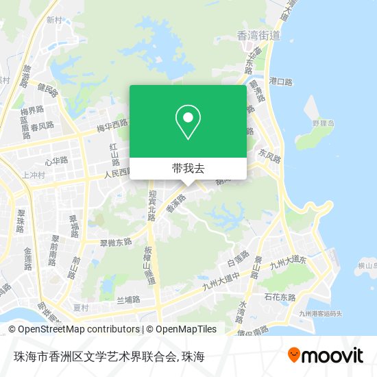 珠海市香洲区文学艺术界联合会地图