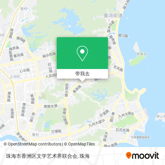 珠海市香洲区文学艺术界联合会地图