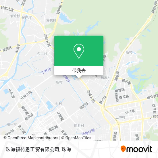 珠海福特恩工贸有限公司地图
