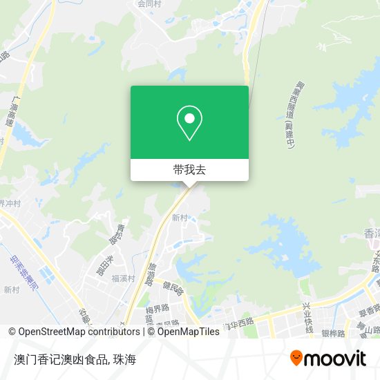 澳门香记澳凼食品地图