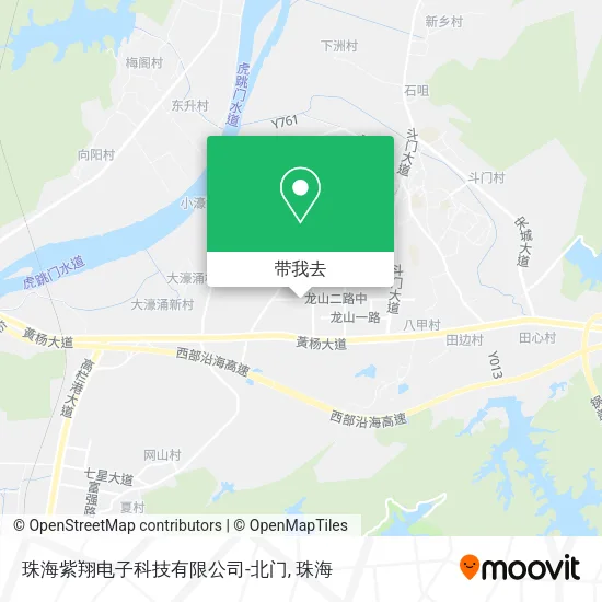 珠海紫翔电子科技有限公司-北门地图