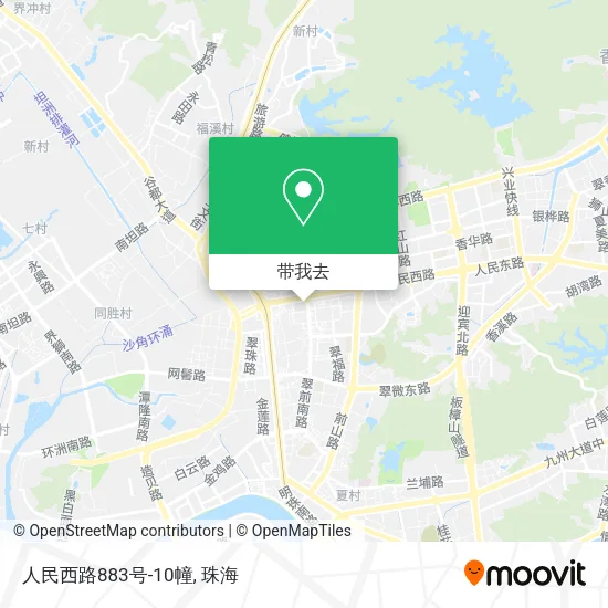 人民西路883号-10幢地图