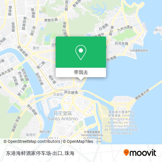 东港海鲜酒家停车场-出口地图