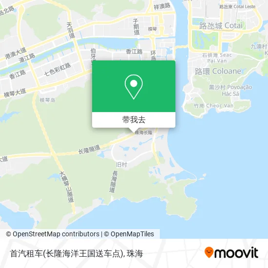 首汽租车(长隆海洋王国送车点)地图