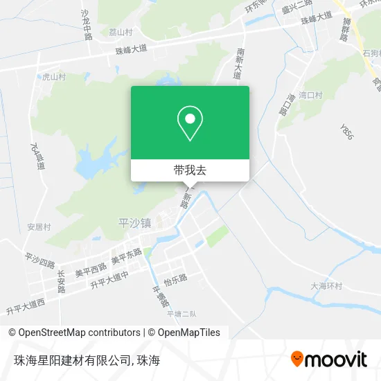 珠海星阳建材有限公司地图