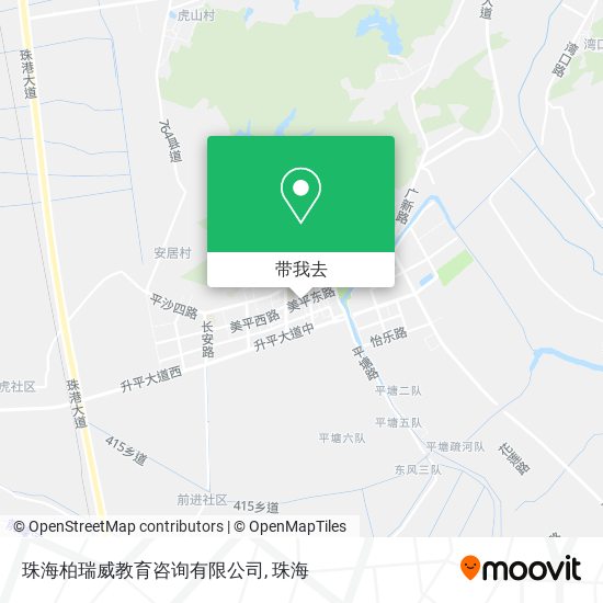 珠海柏瑞威教育咨询有限公司地图