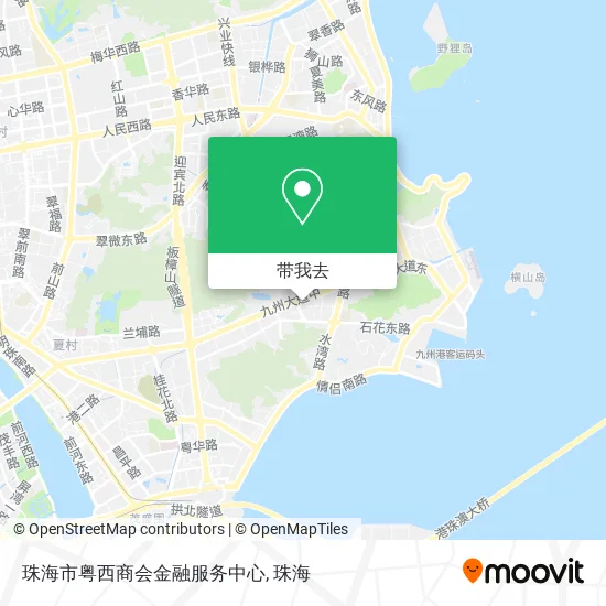 珠海市粤西商会金融服务中心地图