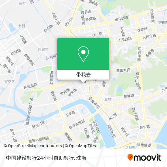 中国建设银行24小时自助银行地图