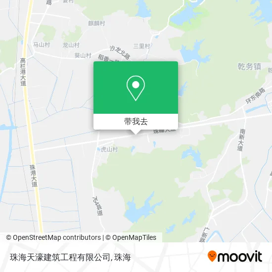 珠海天濠建筑工程有限公司地图